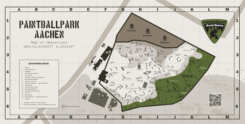 Map of Operation - Paintballpark Aachen